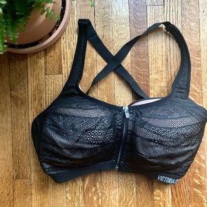Victoria Secret Sports Bra - Black Lace